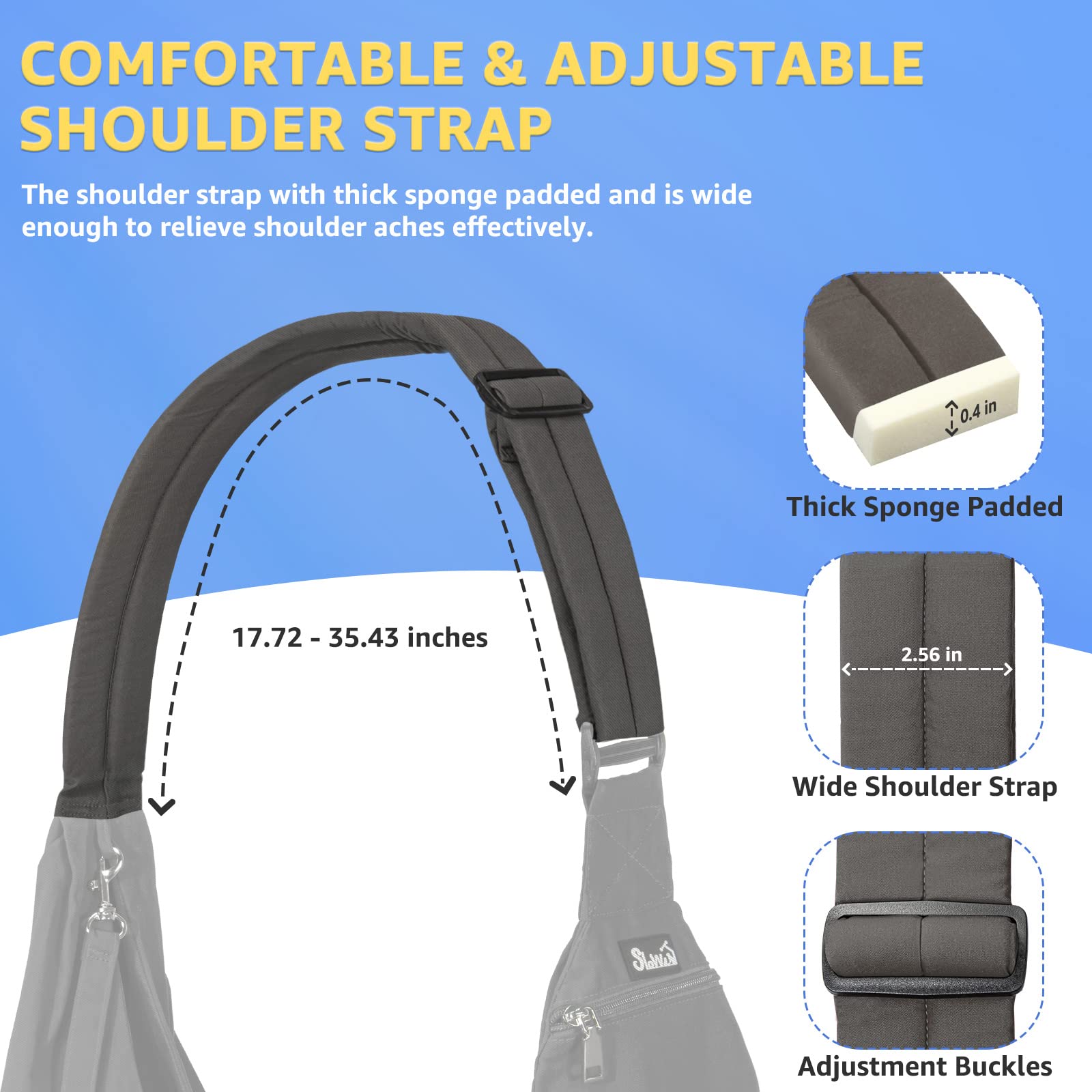 SlowTon dog carrier sling machine washable fabric for easy cleanup after adventures.
