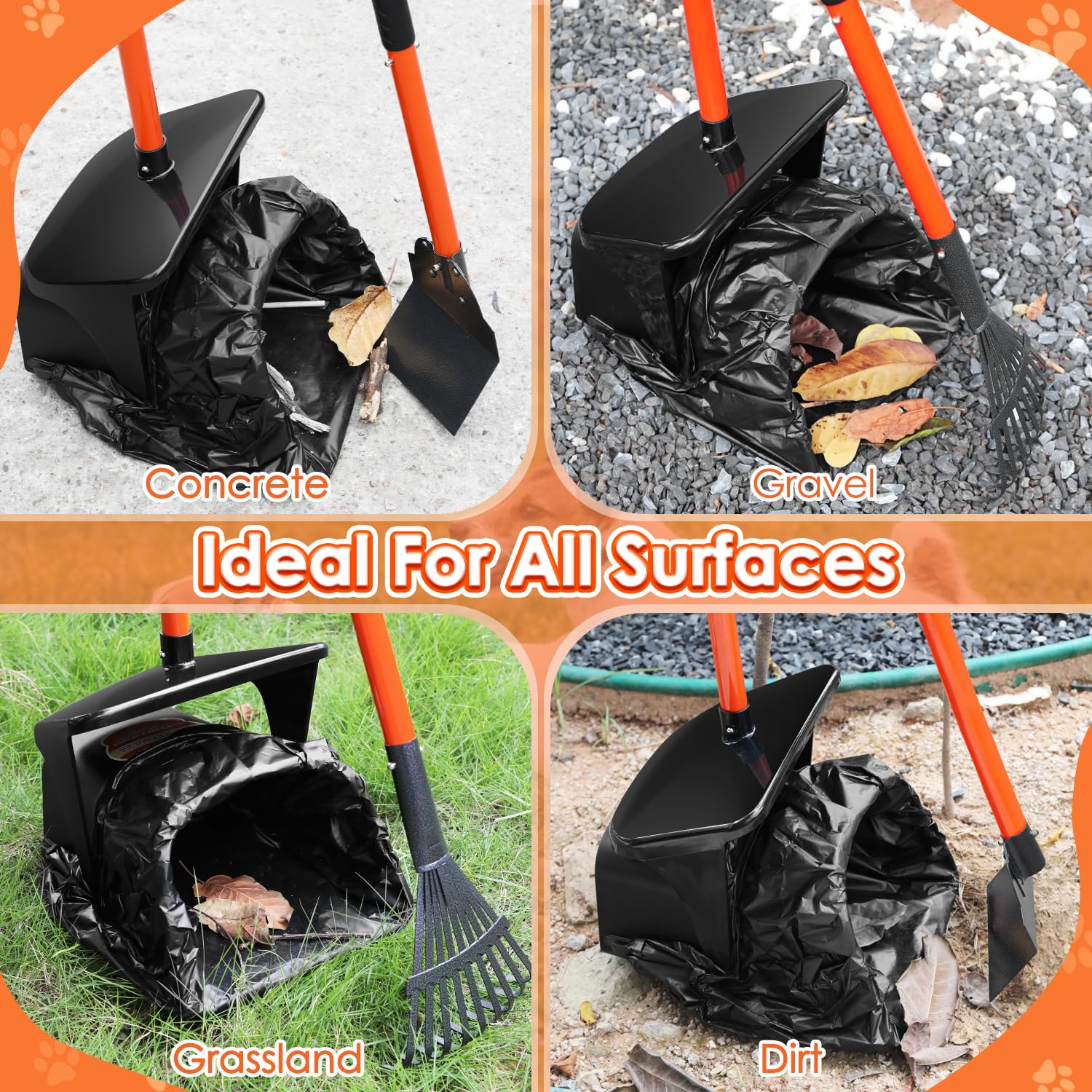 SlowTon rake and spade kit for versatile outdoor surfaces