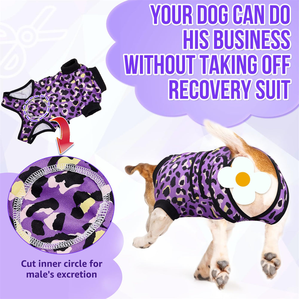 SlowTon Recovery Suit features magic patches to adjust fit for different dogs