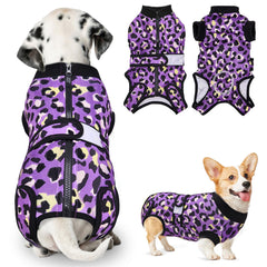 SlowTon Recovery Suit for Dogs with back zipper enables easy on/off during recovery