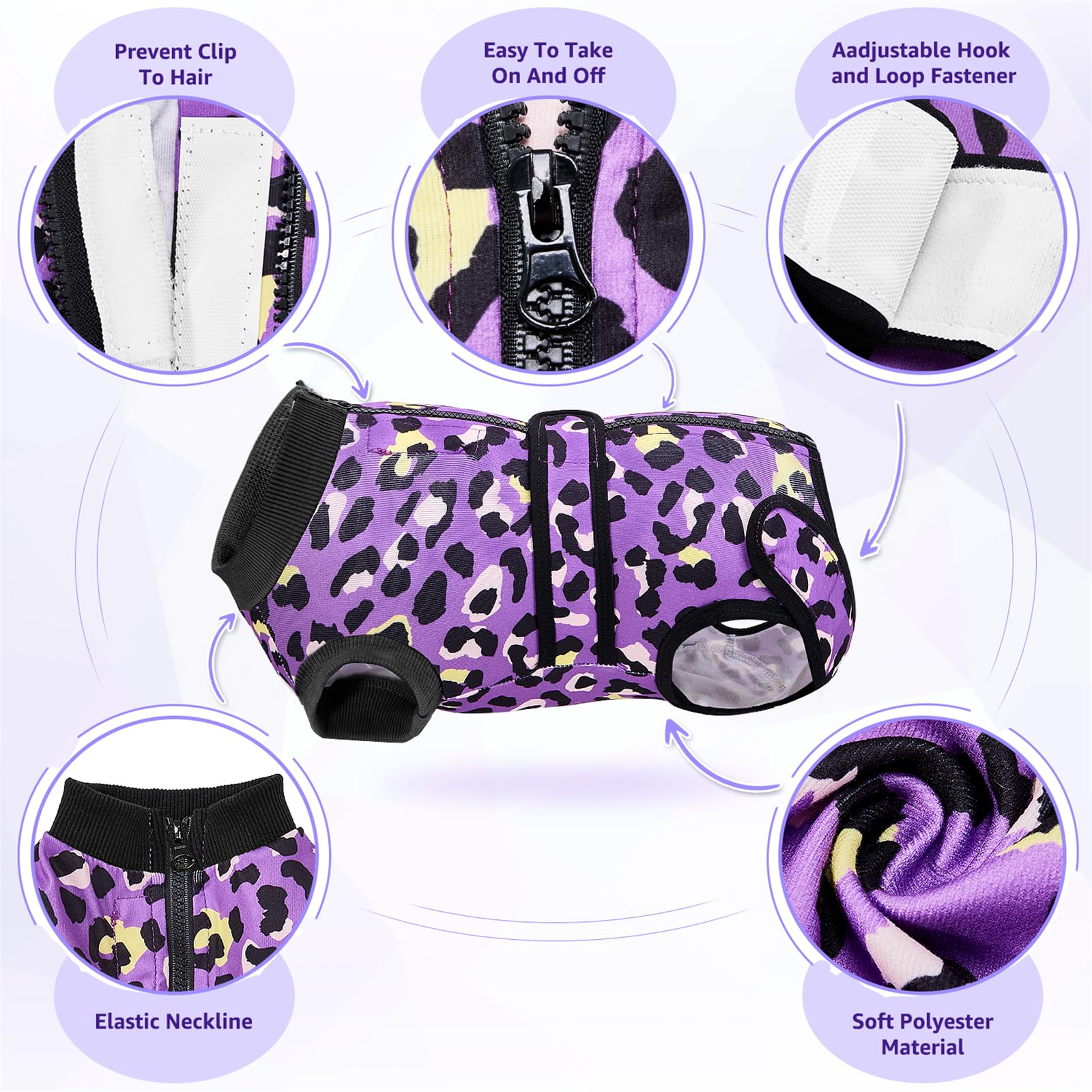 SlowTon Recovery Suit for Dogs uses soft fabric for comfortable post-surgery wear