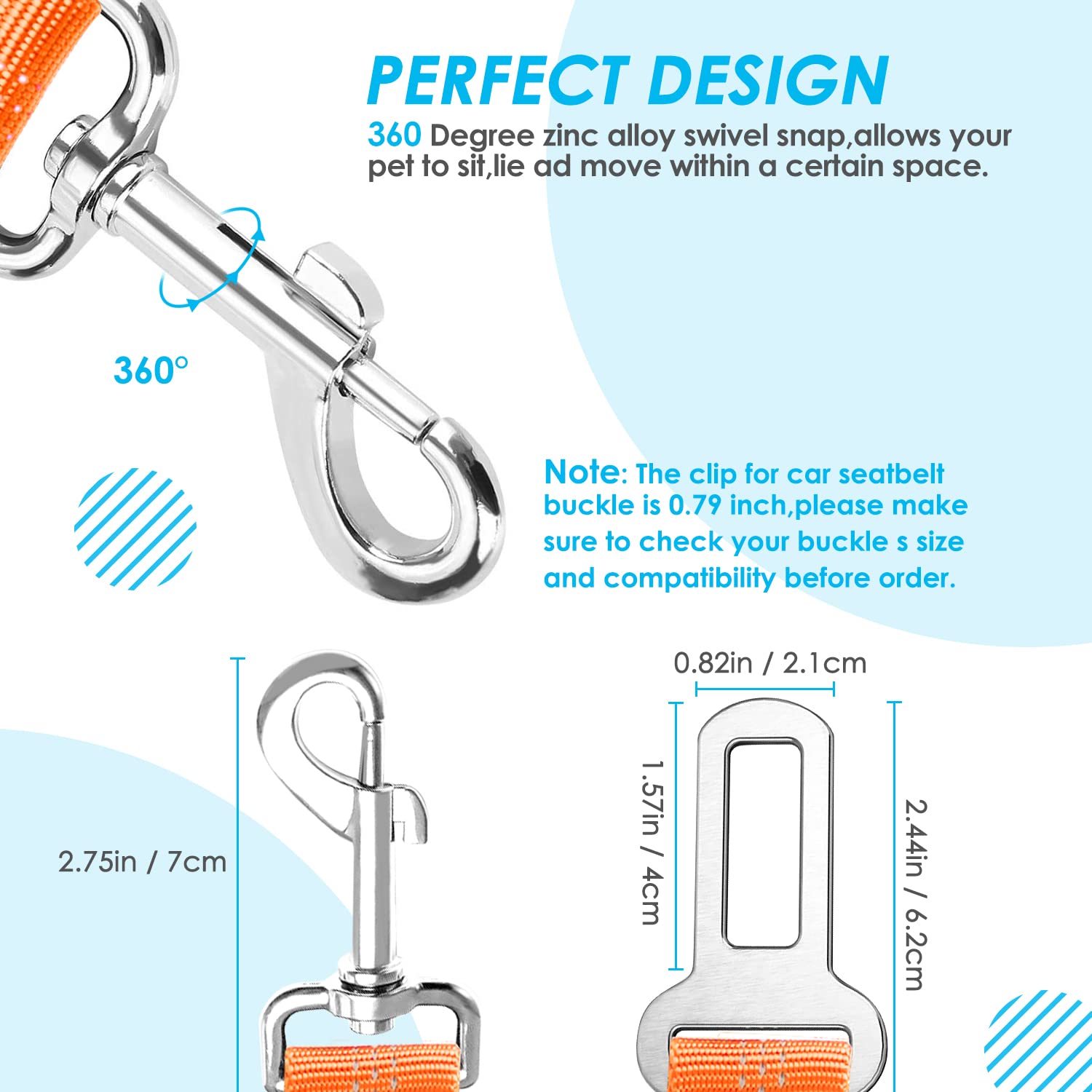 SlowTon seatbelt reflective stitching improves visibility during night car trips.