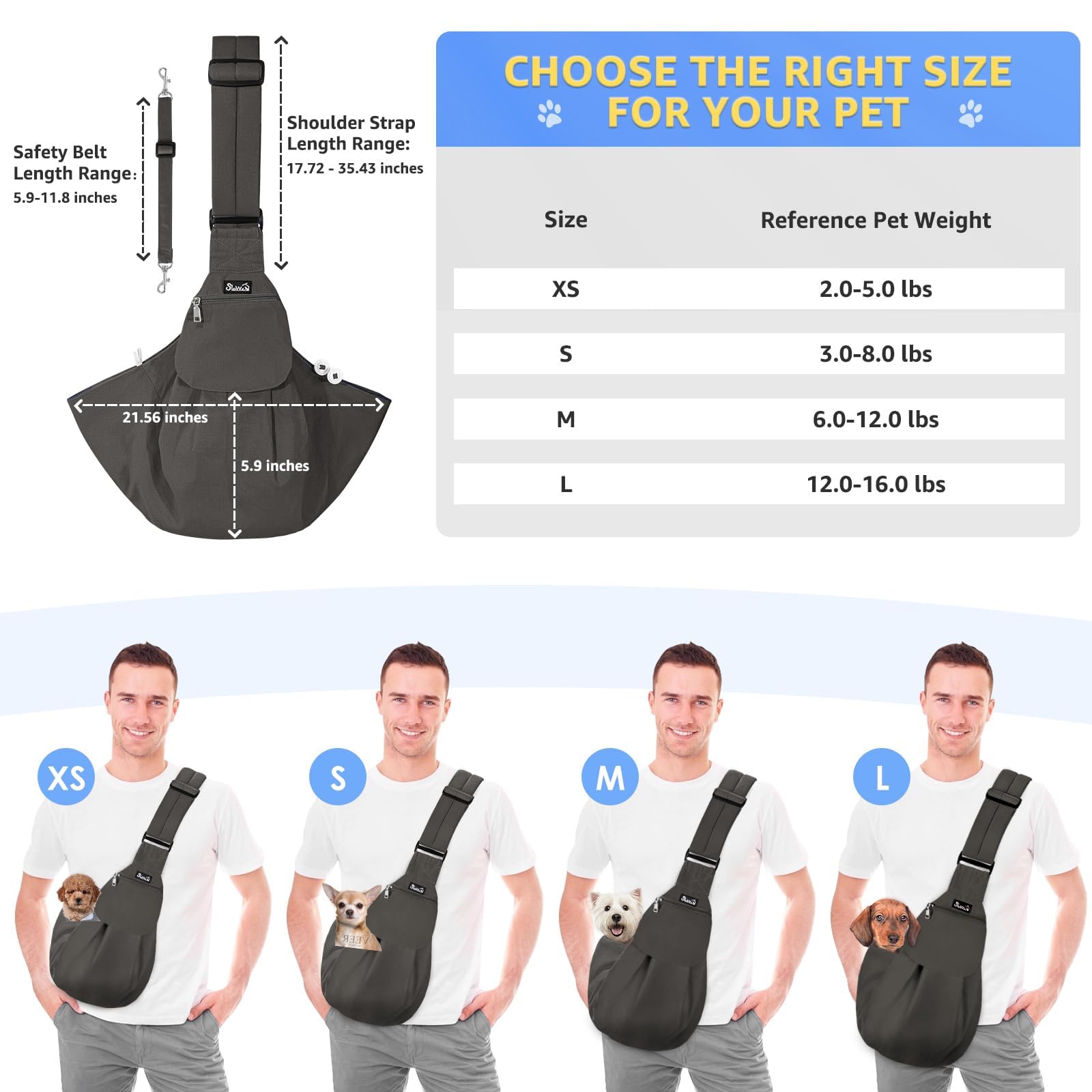 SlowTon sling adjustable length adapts to different heights for versatile use.