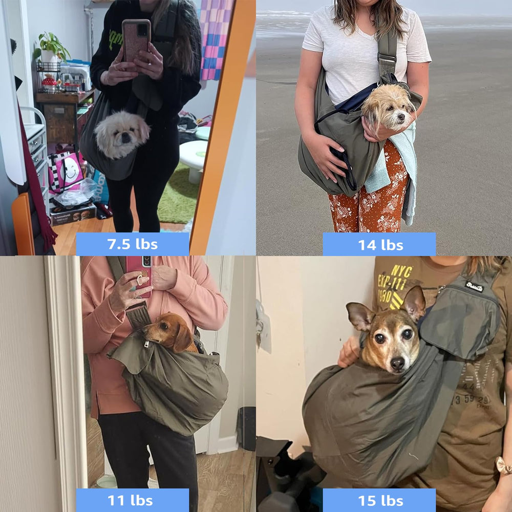 SlowTon sling no hard bottom with blanket option enhances pet comfort.