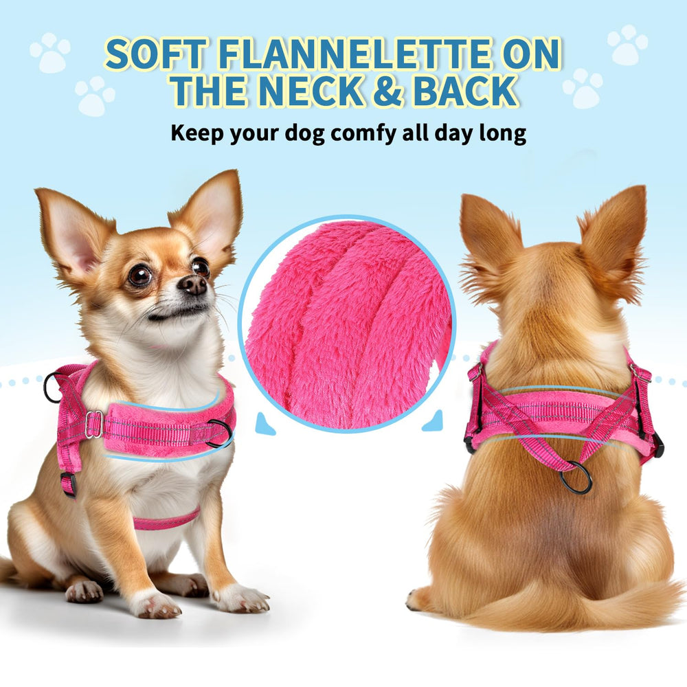 SlowTon soft-velvet-padding-dog-harness highlights plush comfort on every step.