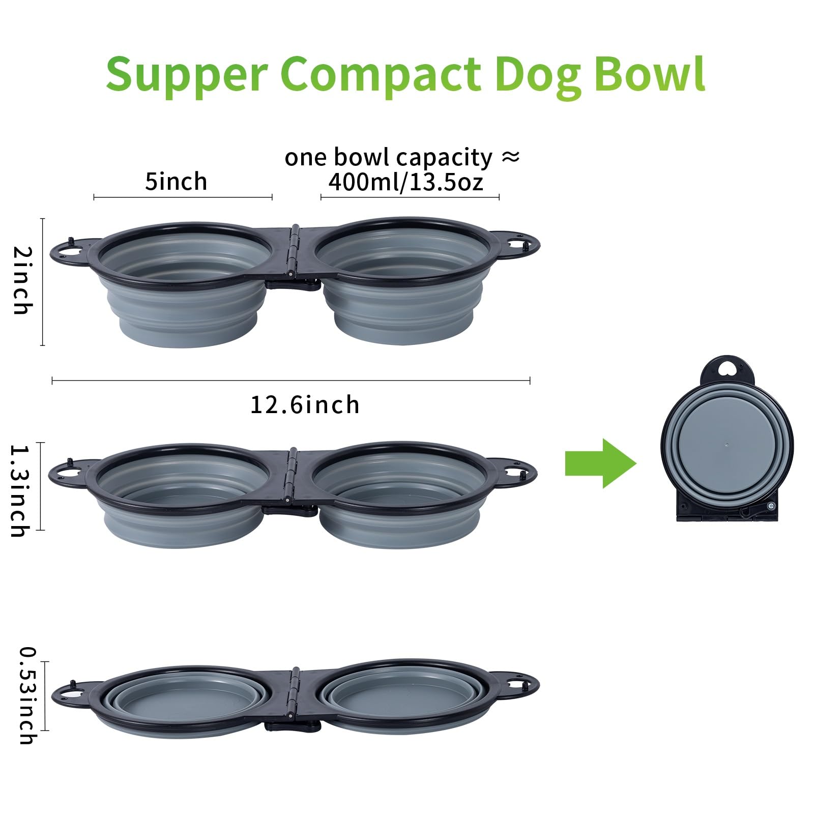 SLSON 180-degree flip-over design shown in compact folded state for easy travel.