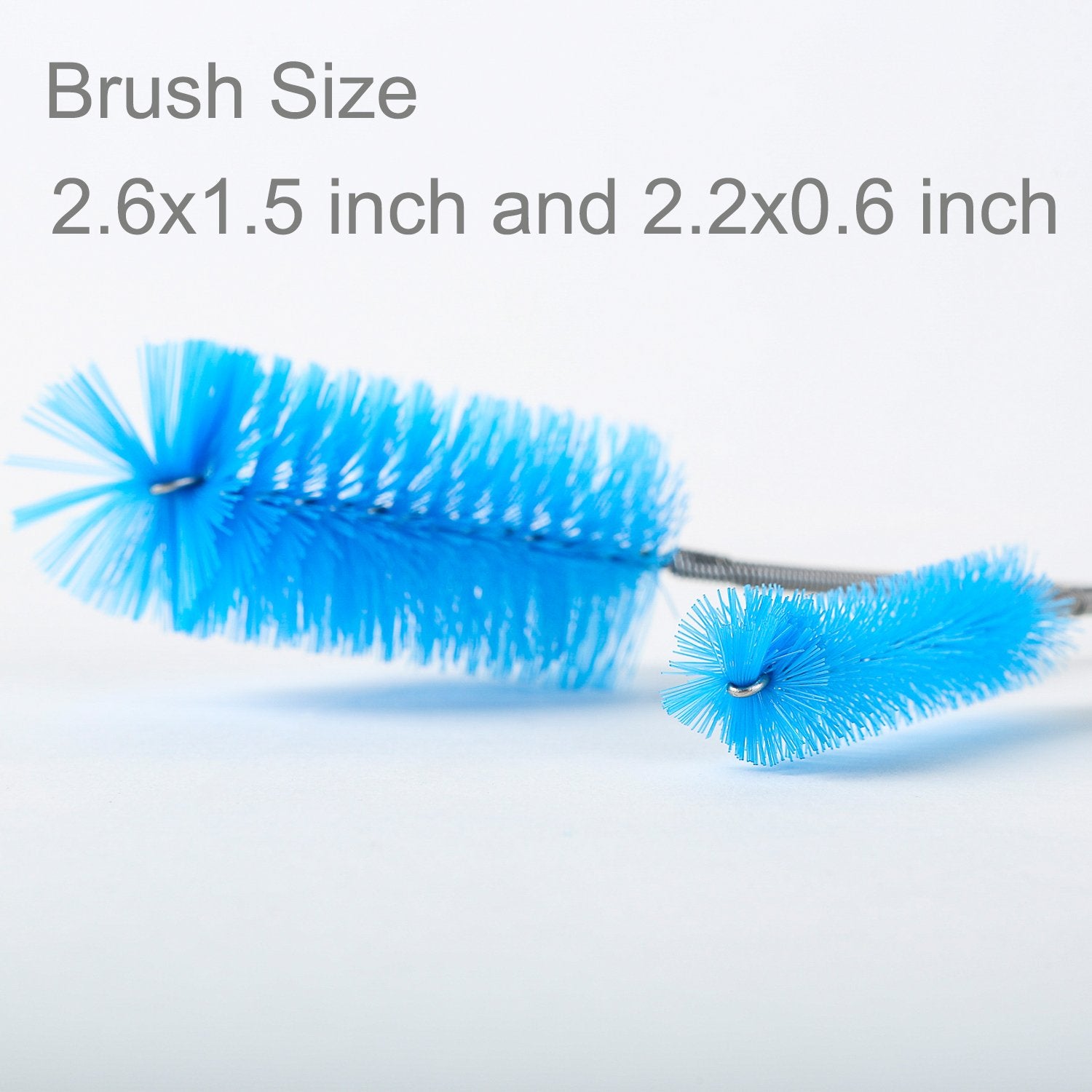 SLSON 61 inch double-ended brush extended for long reach cleaning