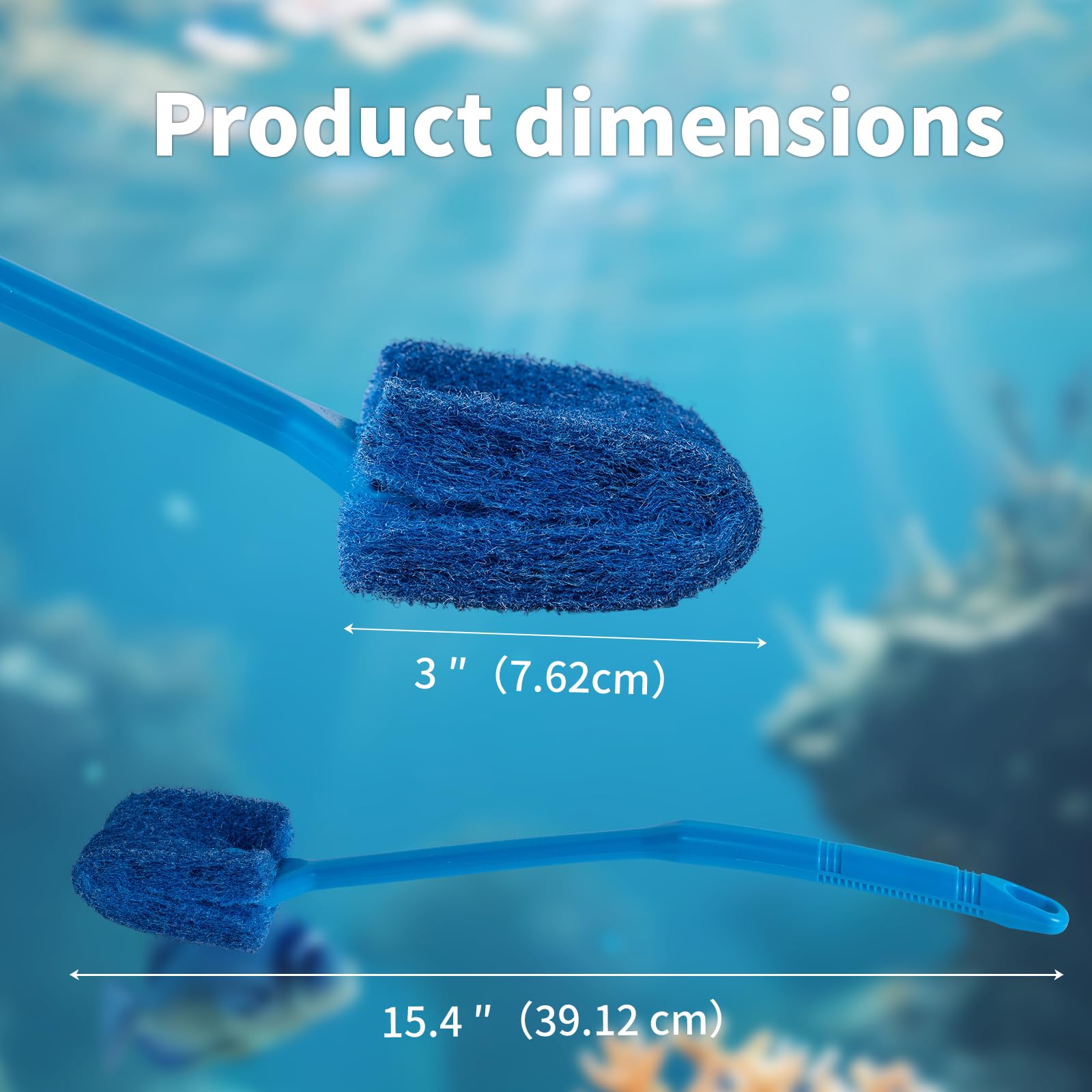 SLSON aquarium scraper showing non-slip handle grip for secure scrubbing