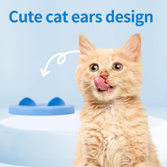 SLSON cat can lid ears pink keeps leftovers airtight and easy to identify.