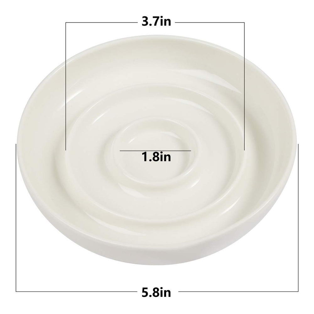 SLSON Cat Slow Feeder Bowl shallow design protects whiskers for comfortable eating.