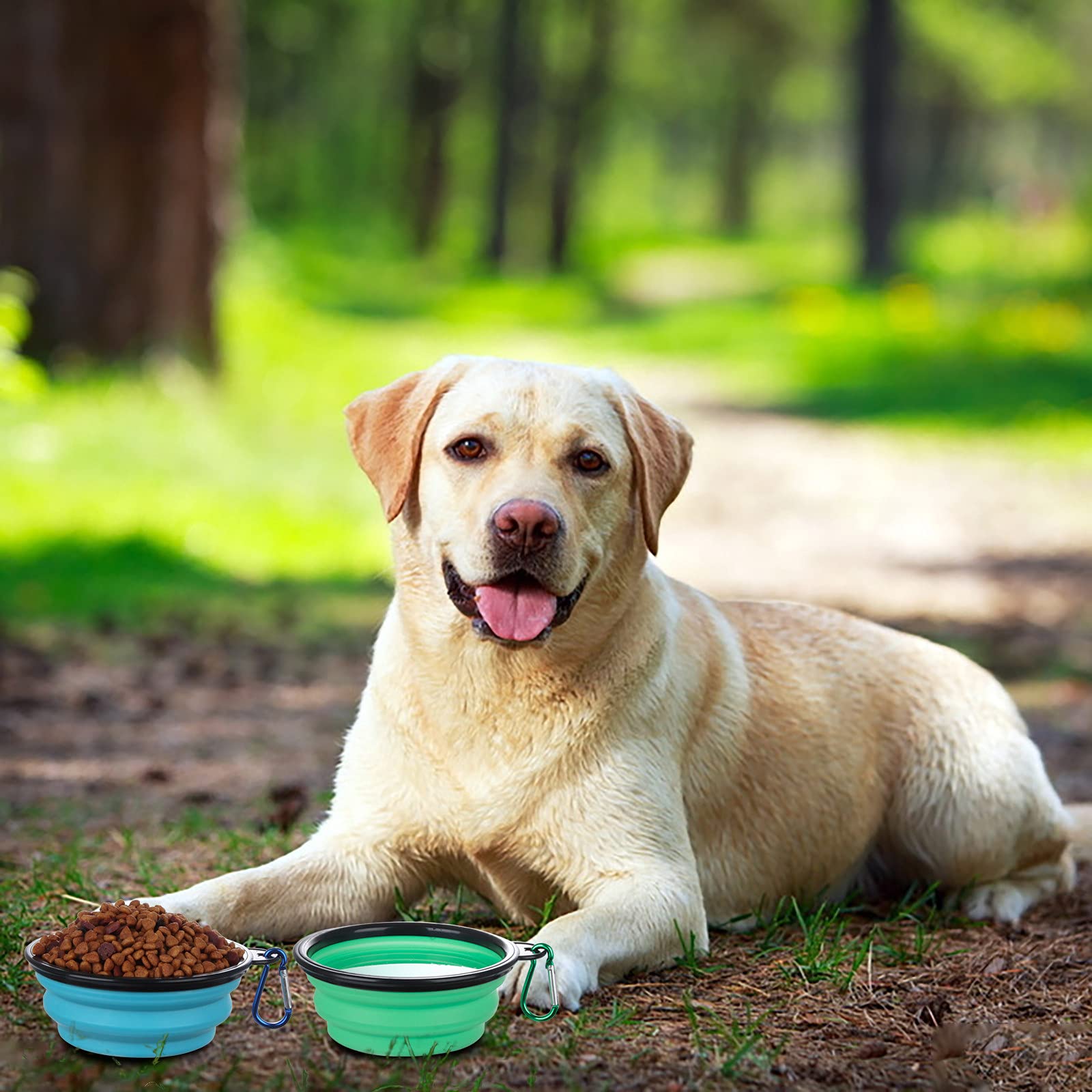 SLSON collapsible bowl size range includes small, medium, and large bowls.