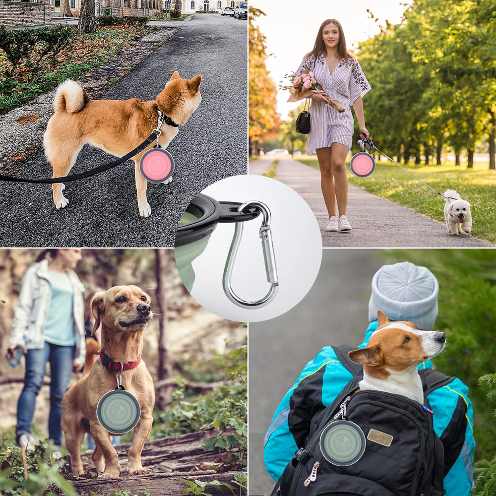 SLSON collapsible bowls for travel, hiking, camping or indoor use