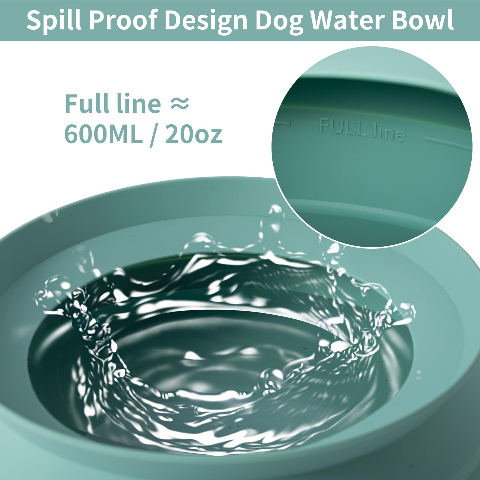 SLSON collapsible silicone dog bowl easy to clean and store