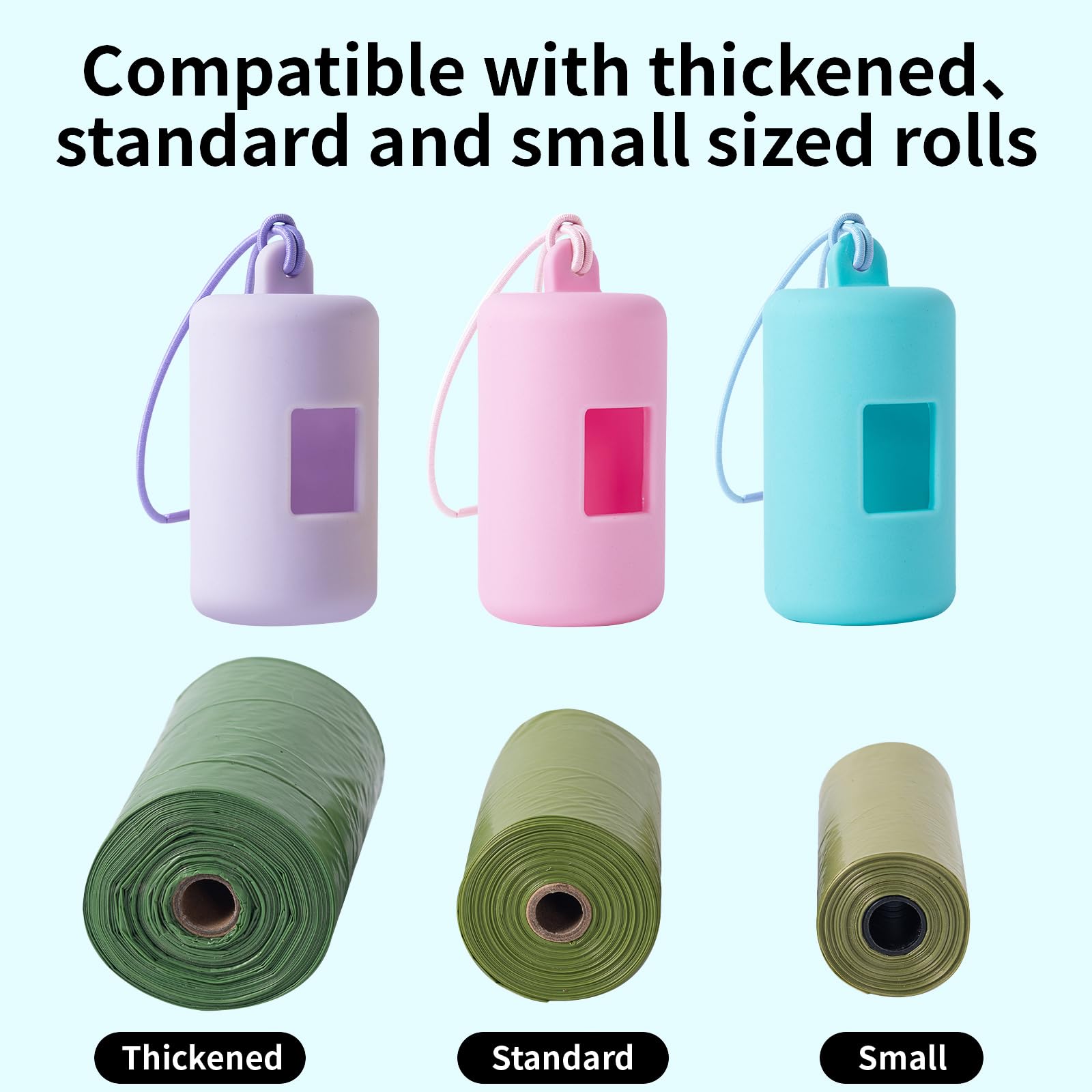 SLSON universal-fit holder works with standard and thickened bags