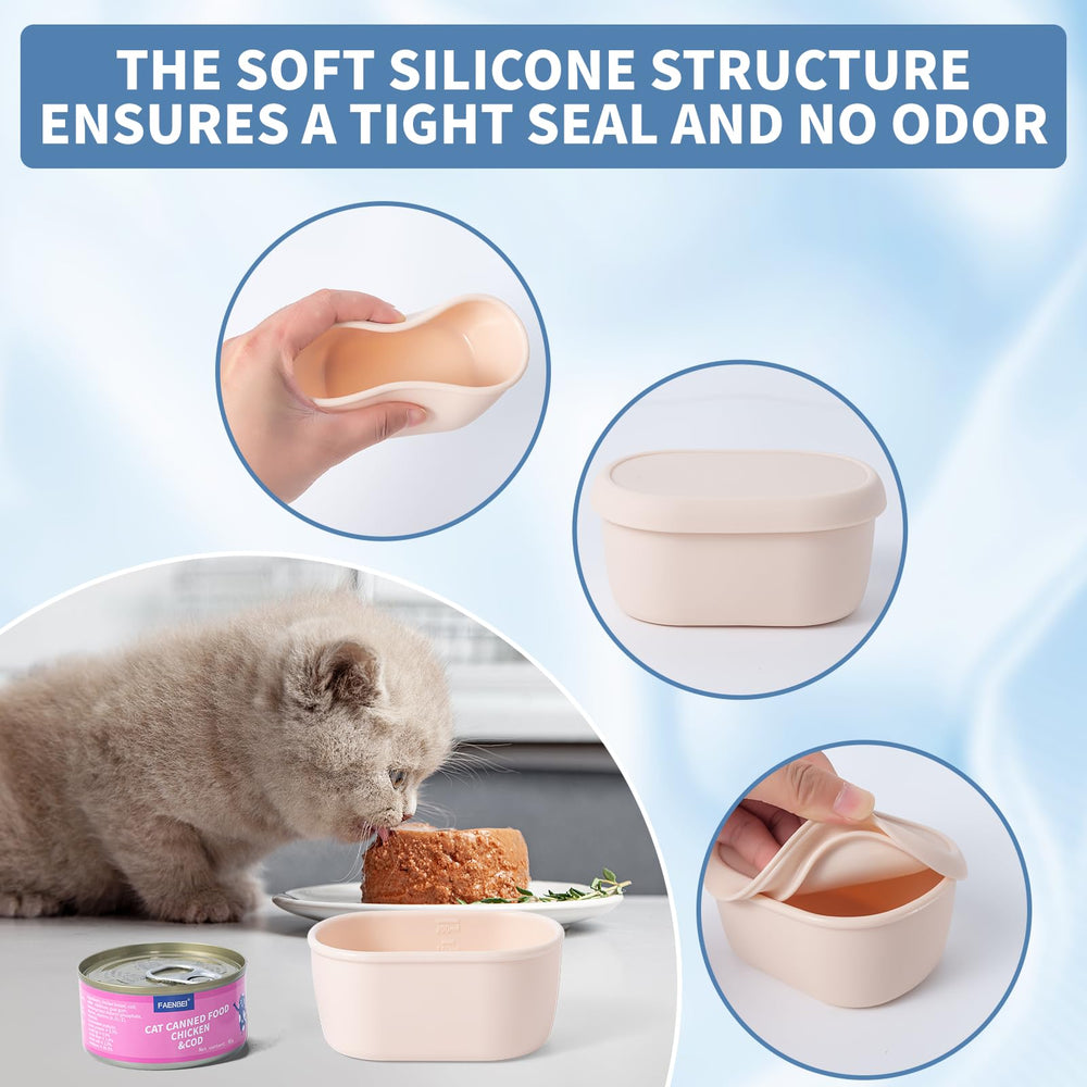 SLSON dual-color pack in light blue and pink highlights aesthetic, versatile pet food storage.