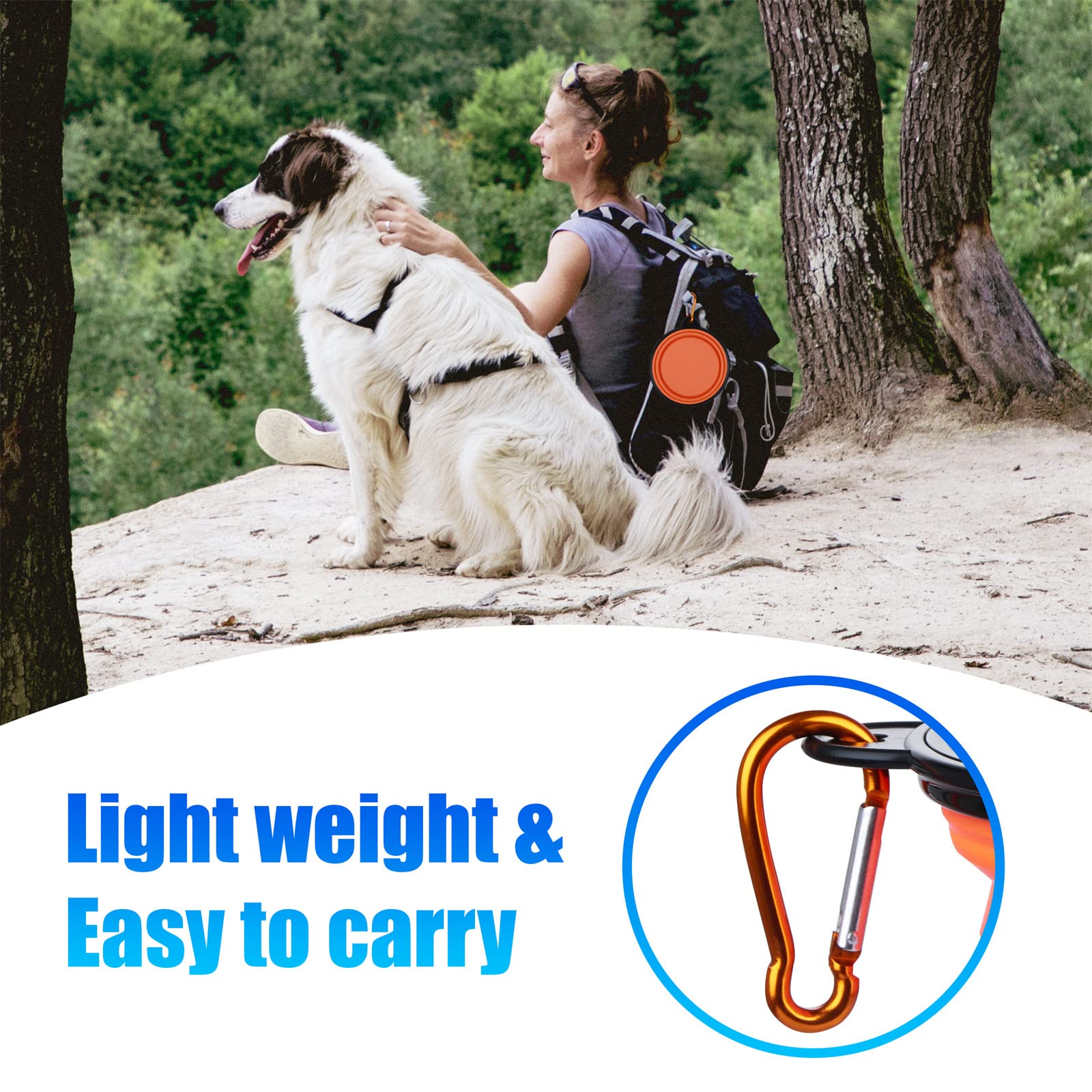 SLSON durable soft-plastic dog bowl odorless and pet-safe