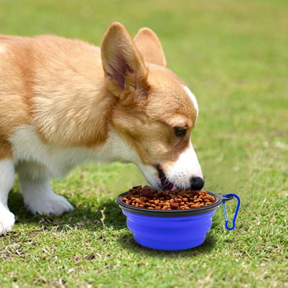 SLSON durable soft-plastic bowl built for frequent pet use