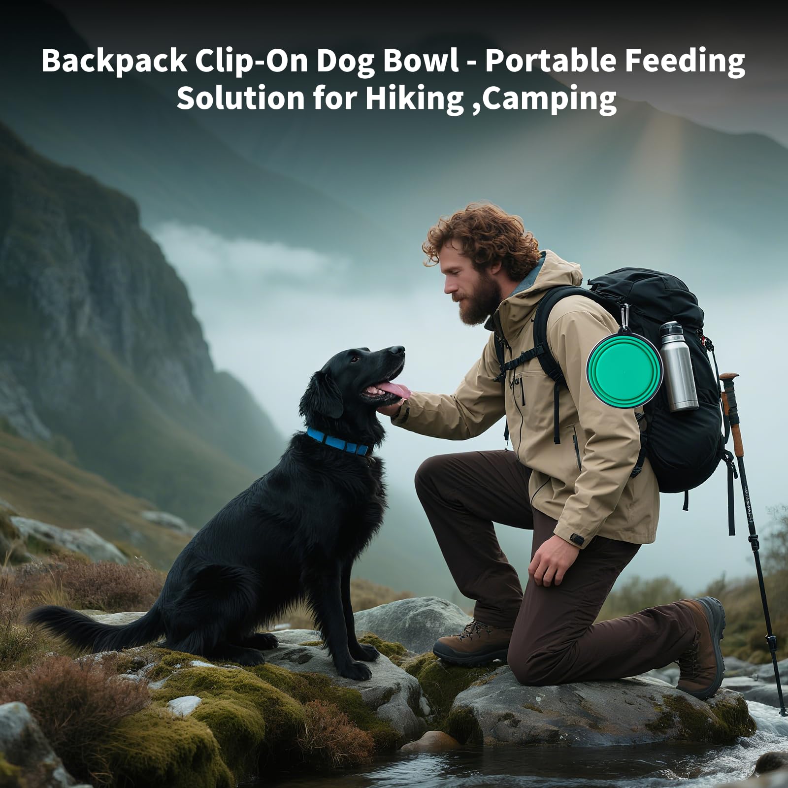 SLSON easy-clean dog bowl dries quickly after each feeding.