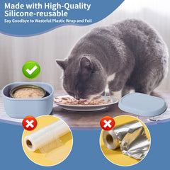 SLSON easy-grip oval container shows simple can insertion and removal for daily feeding.