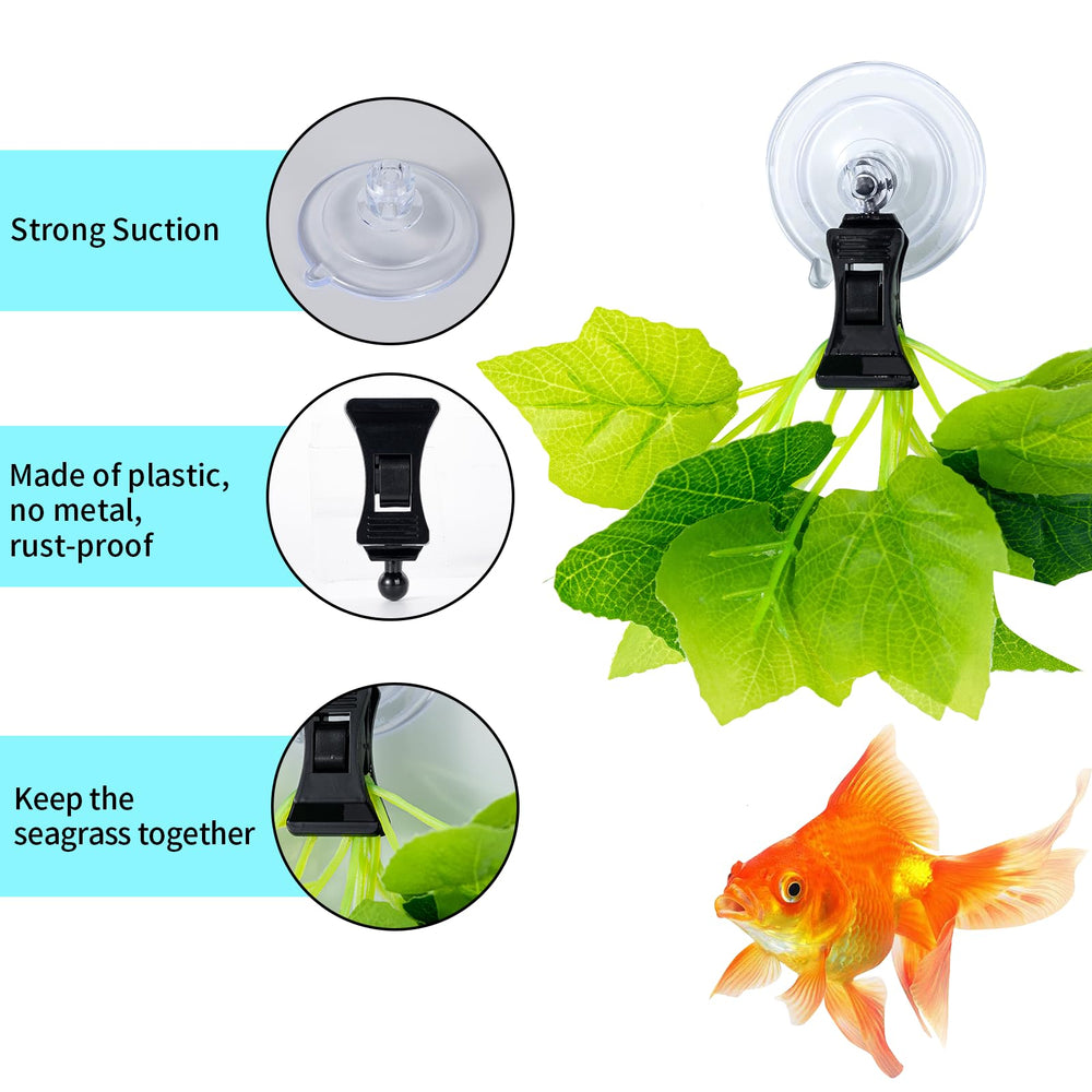 SLSON Veggie Seaweed Clip suction cup adheres to tile for underwater feeding