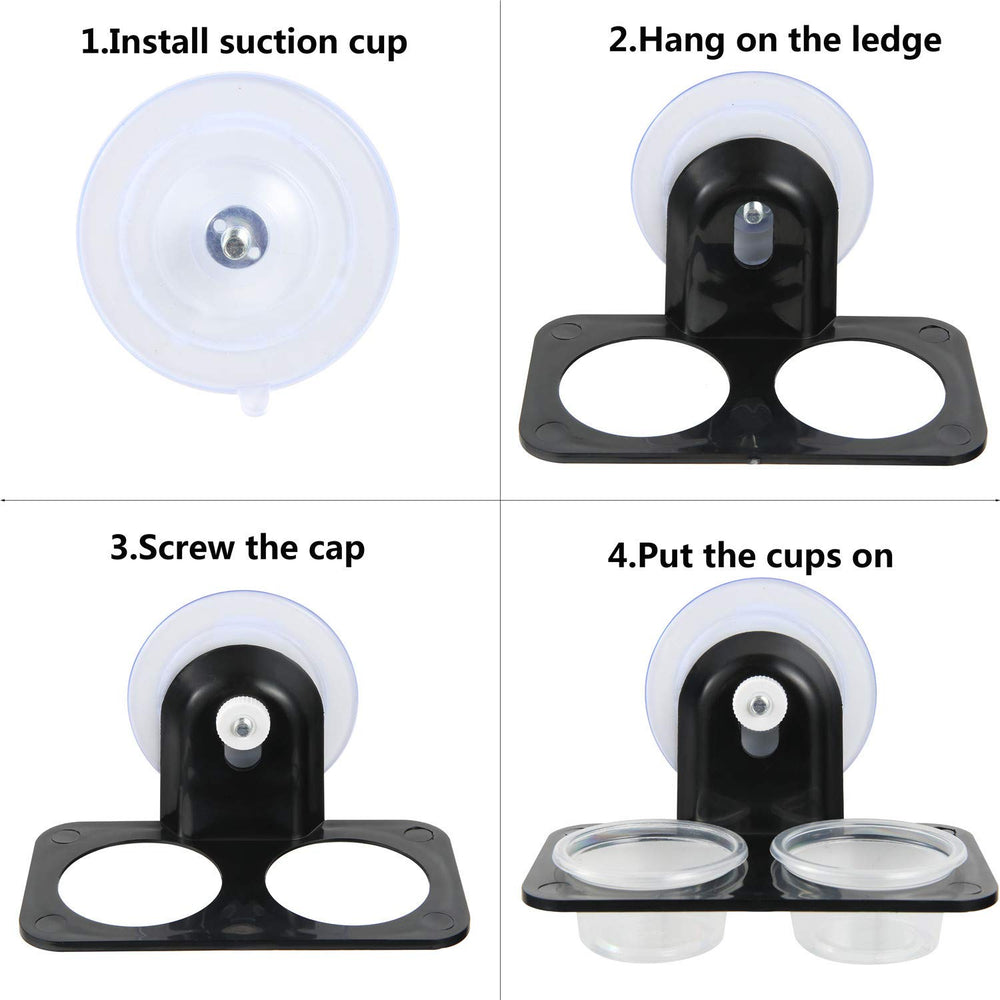 Easy installation on glass or acrylic terrariums with strong suction.