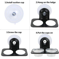 Easy installation on glass or acrylic terrariums with strong suction.
