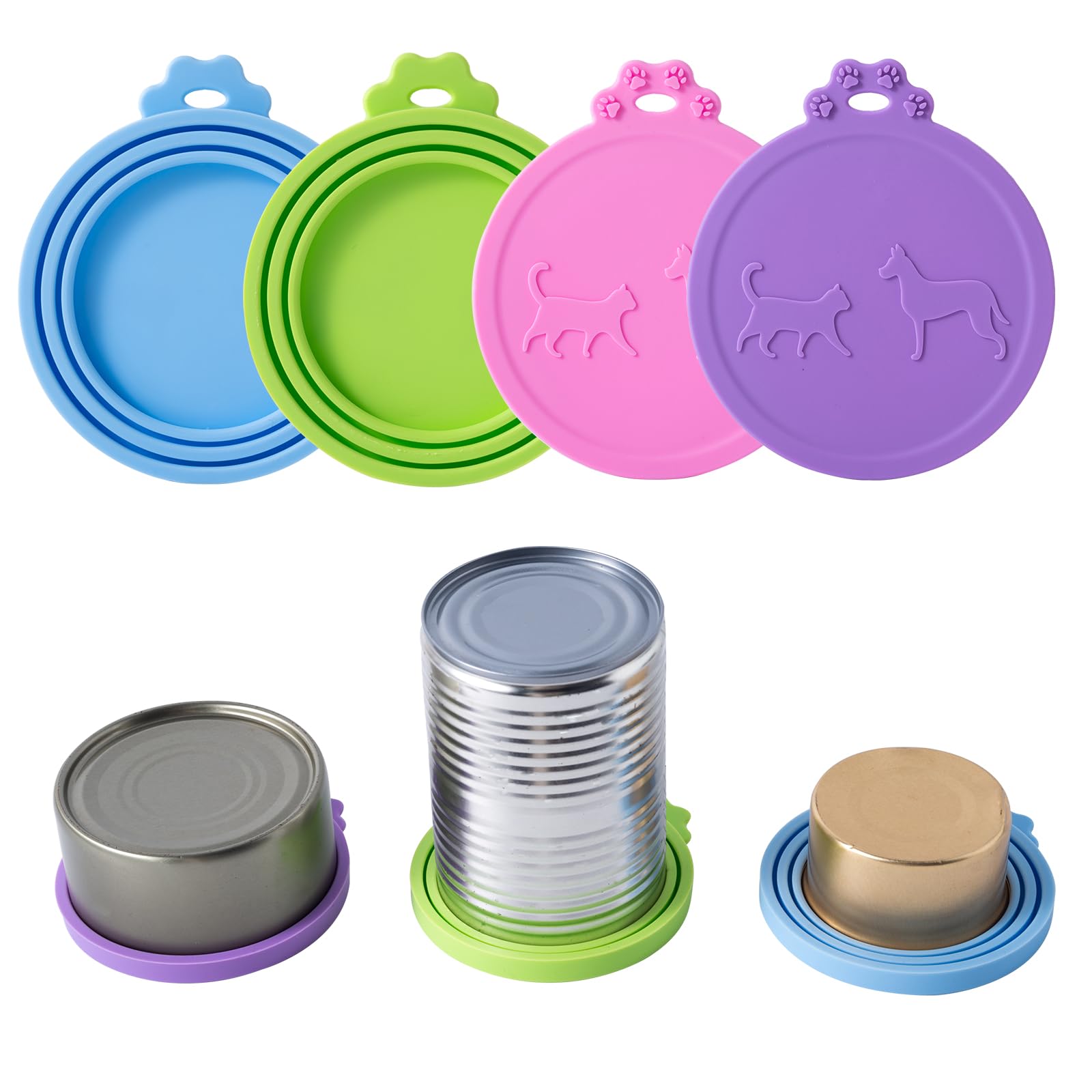 SLSON pink lid adds color while sealing canned pet food
