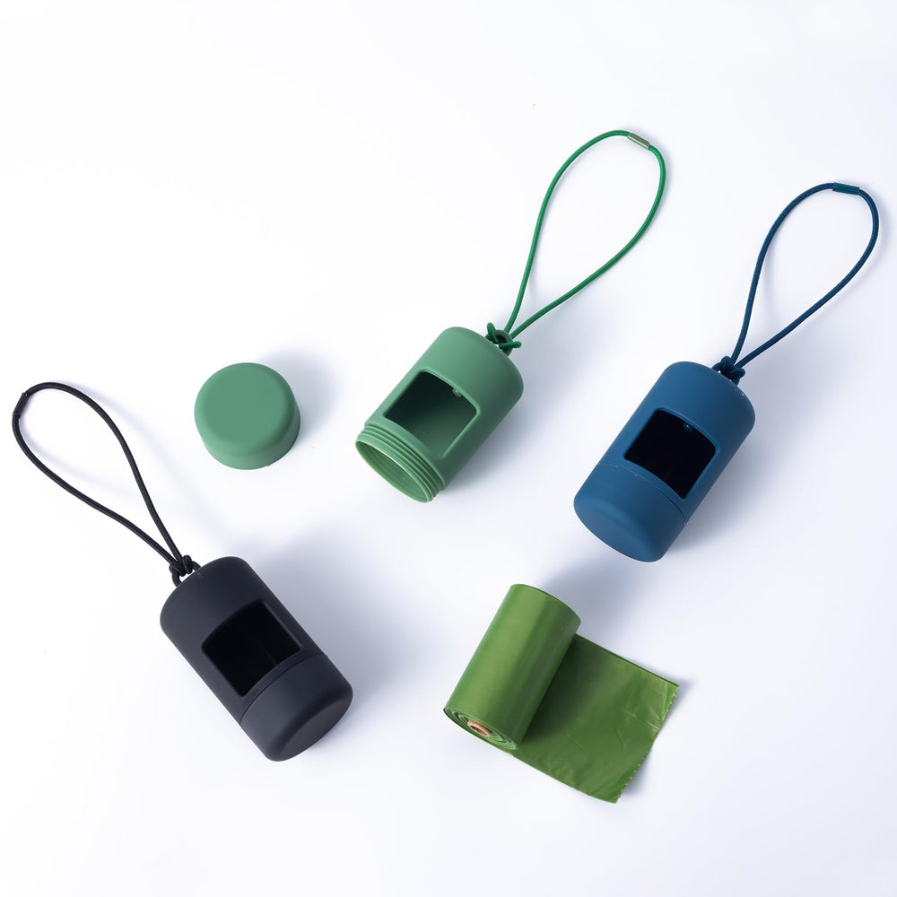 SLSON poop bag dispenser lid close showing controlled bag access