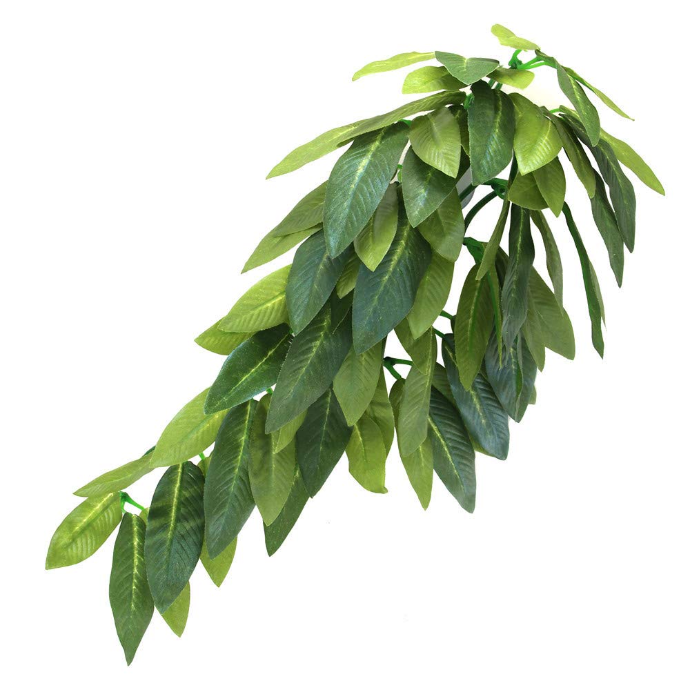 SLSON reptile plants hanging silk terrarium with suction cup adds low-maintenance color.