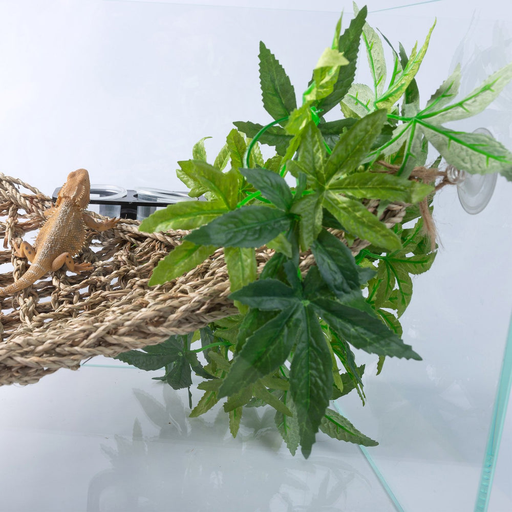 SLSON reptile plants silk-leaves-soft feel enhances tactile interest in habitats
