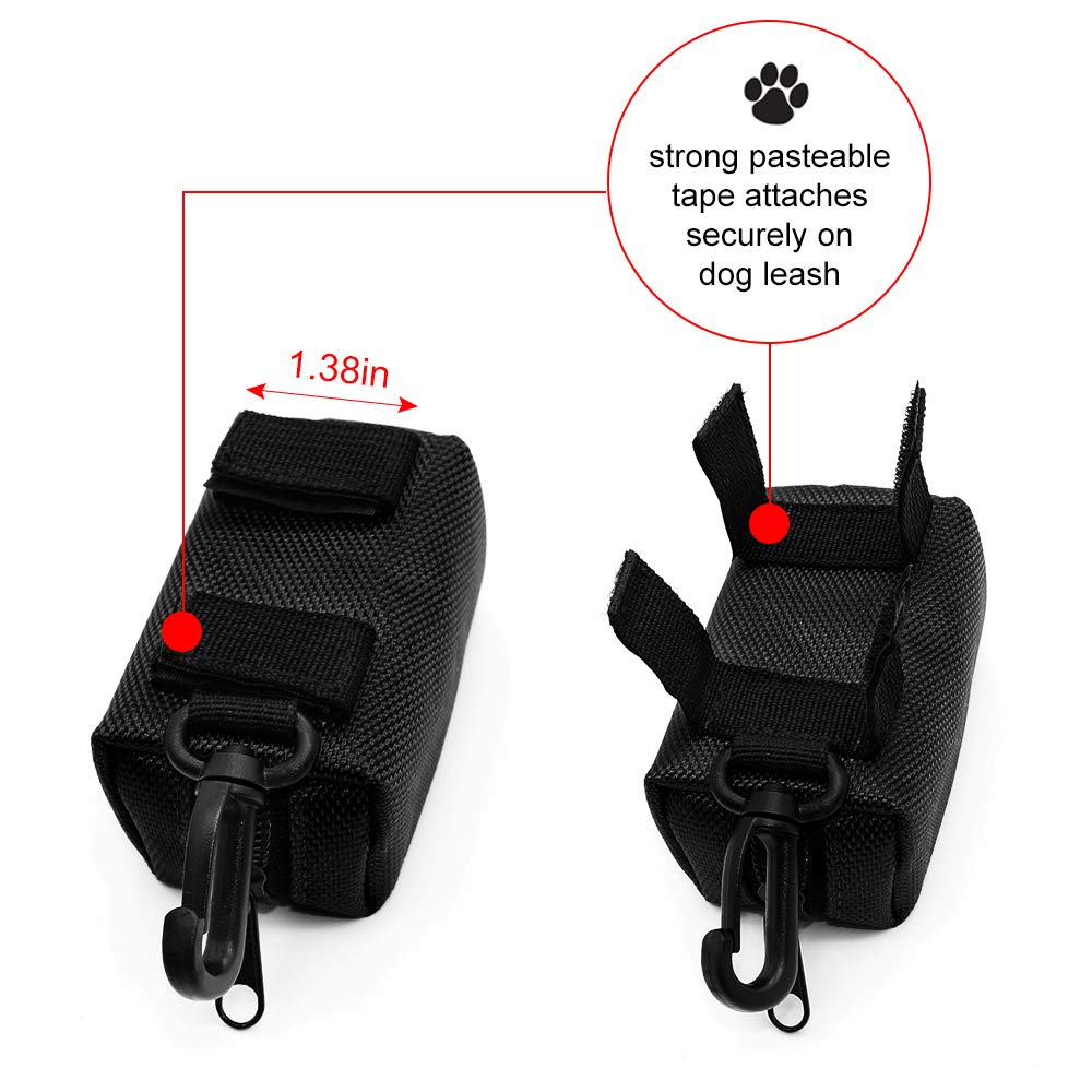 SLSON three-pack shown on a leash for quick access during walks.