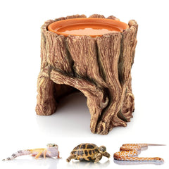 SLWHYZL reptile hide cave top view provides a secure retreat for geckos and small reptiles.