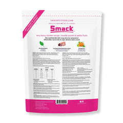 Smack Very Berry Chicken dog food served portion shows wholesome ingredients and vibrant coat support