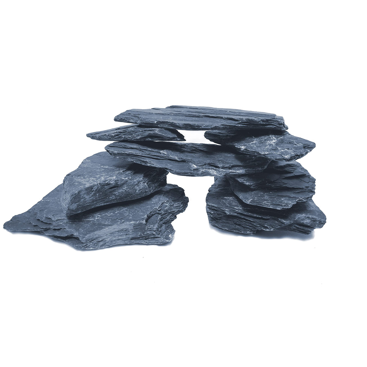 Small World Slate aquarium-setup showcases a natural slate accent for vivid aquascapes.