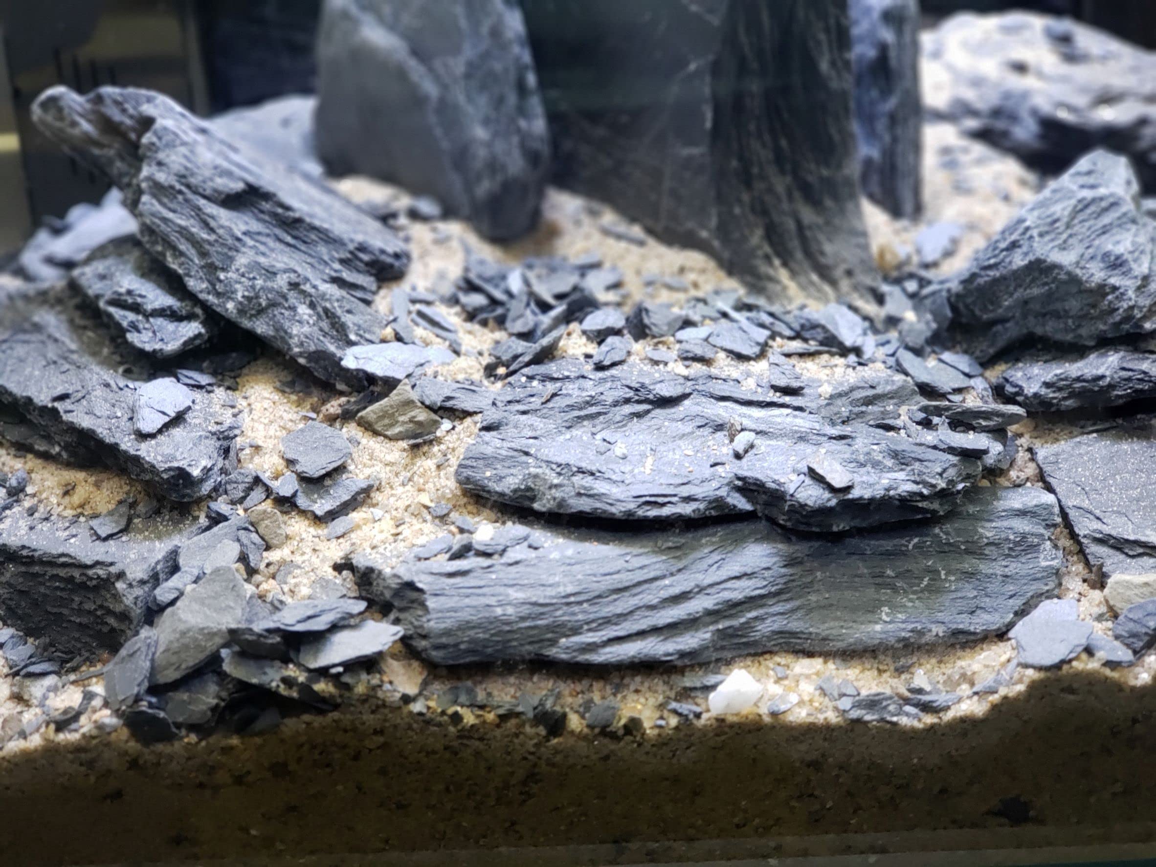 Small World Slate silvery-luster emphasizes the mica sheen for striking focal points.