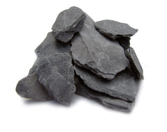 Small World Slate aquarium setup with 1–3 inch stones for caves and waterfalls
