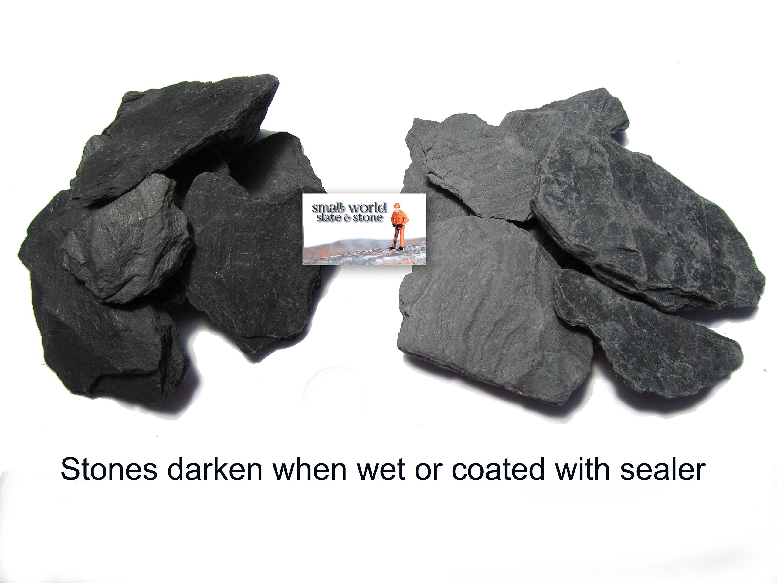 Small World Slate & Stone reptile enclosure basking stone creates natural retreat and climbing surfaces.