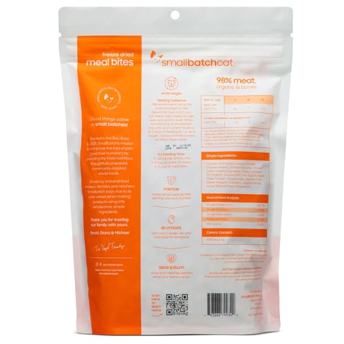 Smallbatch cat food topper—chicken rehydrated—enhances flavor and hydration.