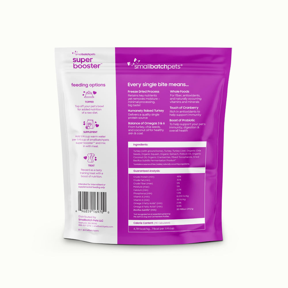 Smallbatch organic chia seeds ingredients section on label