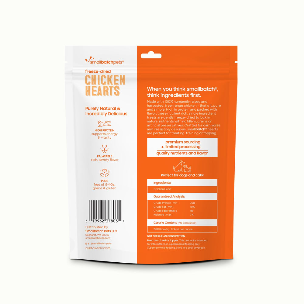 Smallbatch Pets pours treats into hand, convenient for quick rewards