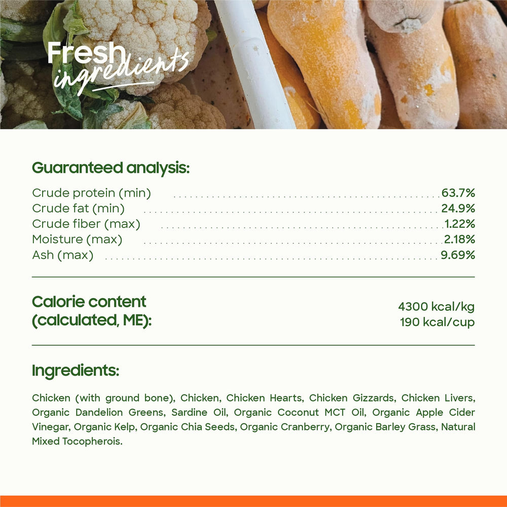 Smallbatch raw cat food treat option offers protein-rich snacking.