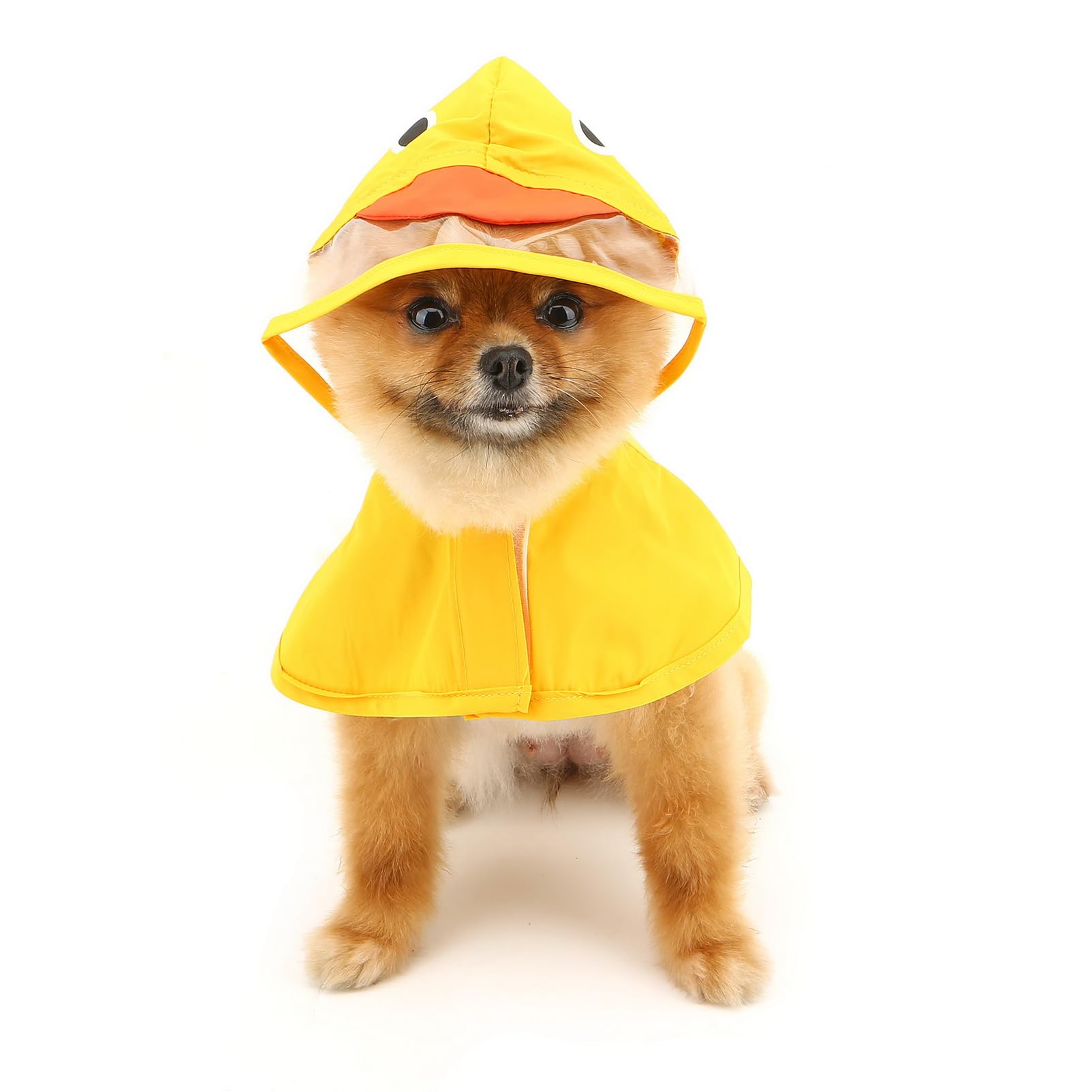 SMALLLEE_LUCKY_STORE raincoat hood close-up highlights weatherproof hood for rainy walks