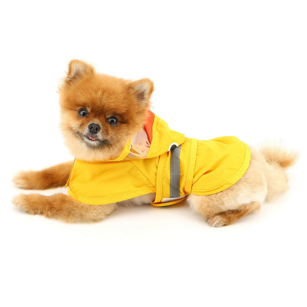 Smalllee Lucky Store packable raincoat folds compactly for travel.