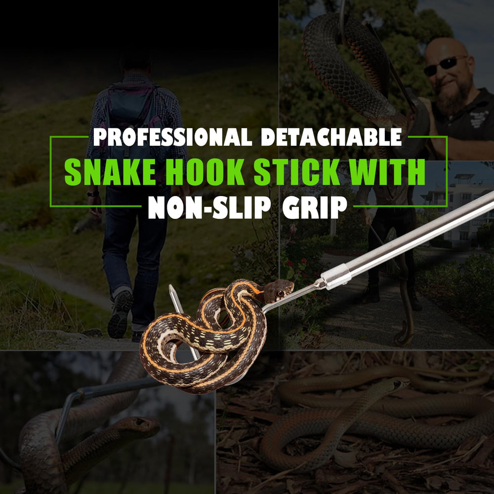 Smarkey rescue-ready snake hook supports controlled removals.