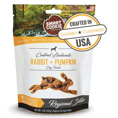 Smart Cookie rabbit-pumpkin-treat closeup highlights soft, trainable bites for daily rewards