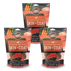 Smart Cookie salmon-treats: dehydrated crunchy bites for dental-friendly rewards.