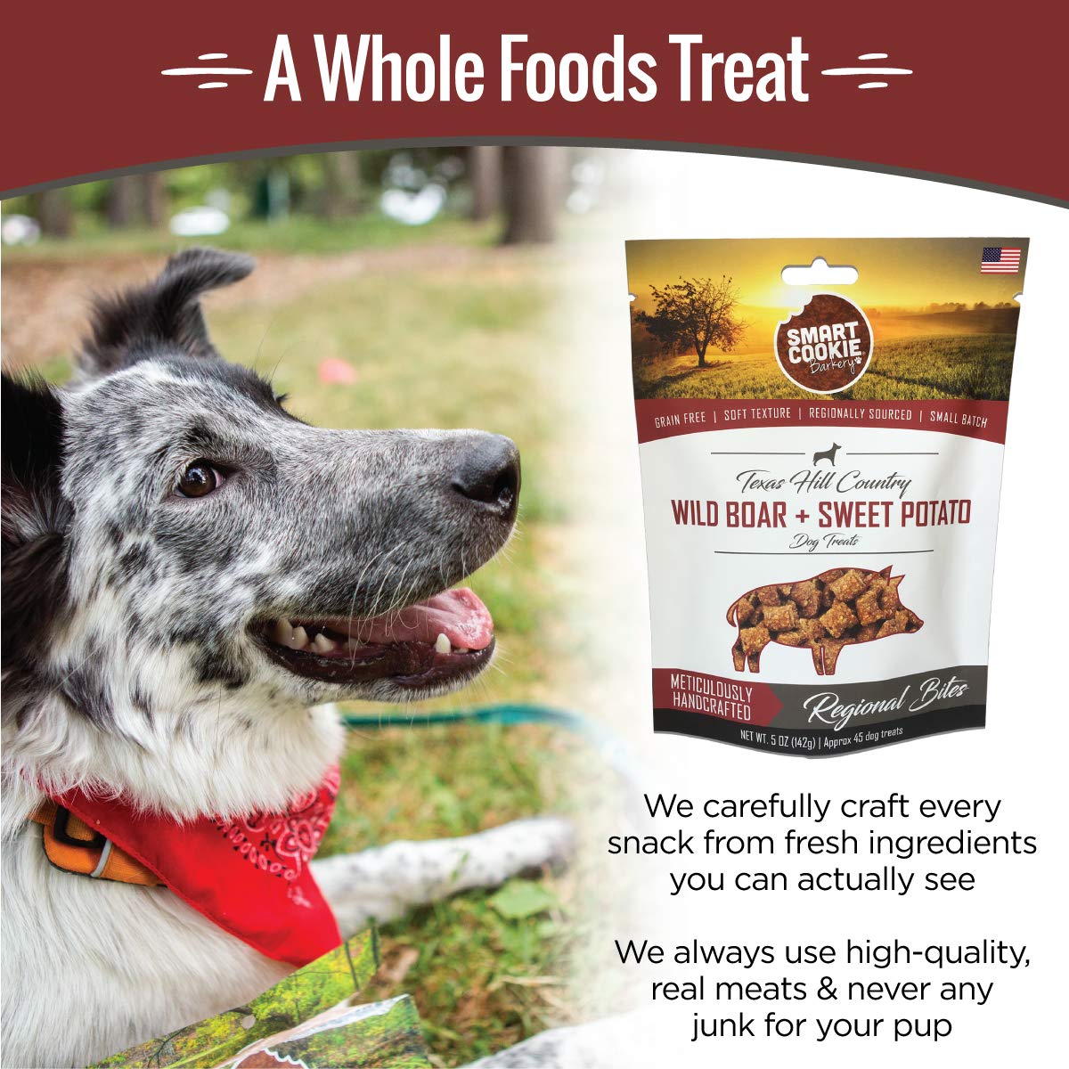 Smart Cookie single-animal-protein wild boar supports sensitive stomach options