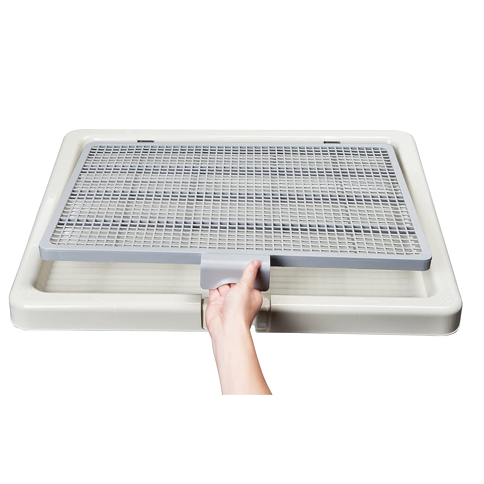 Smart Paws corgi potty toilet side view highlights slim profile for smaller spaces