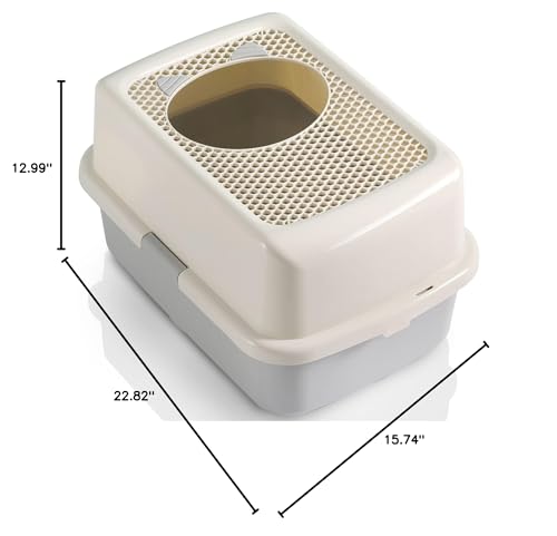 Compact footprint with enclosed privacy from Smart Paws, ideal for small apartments.