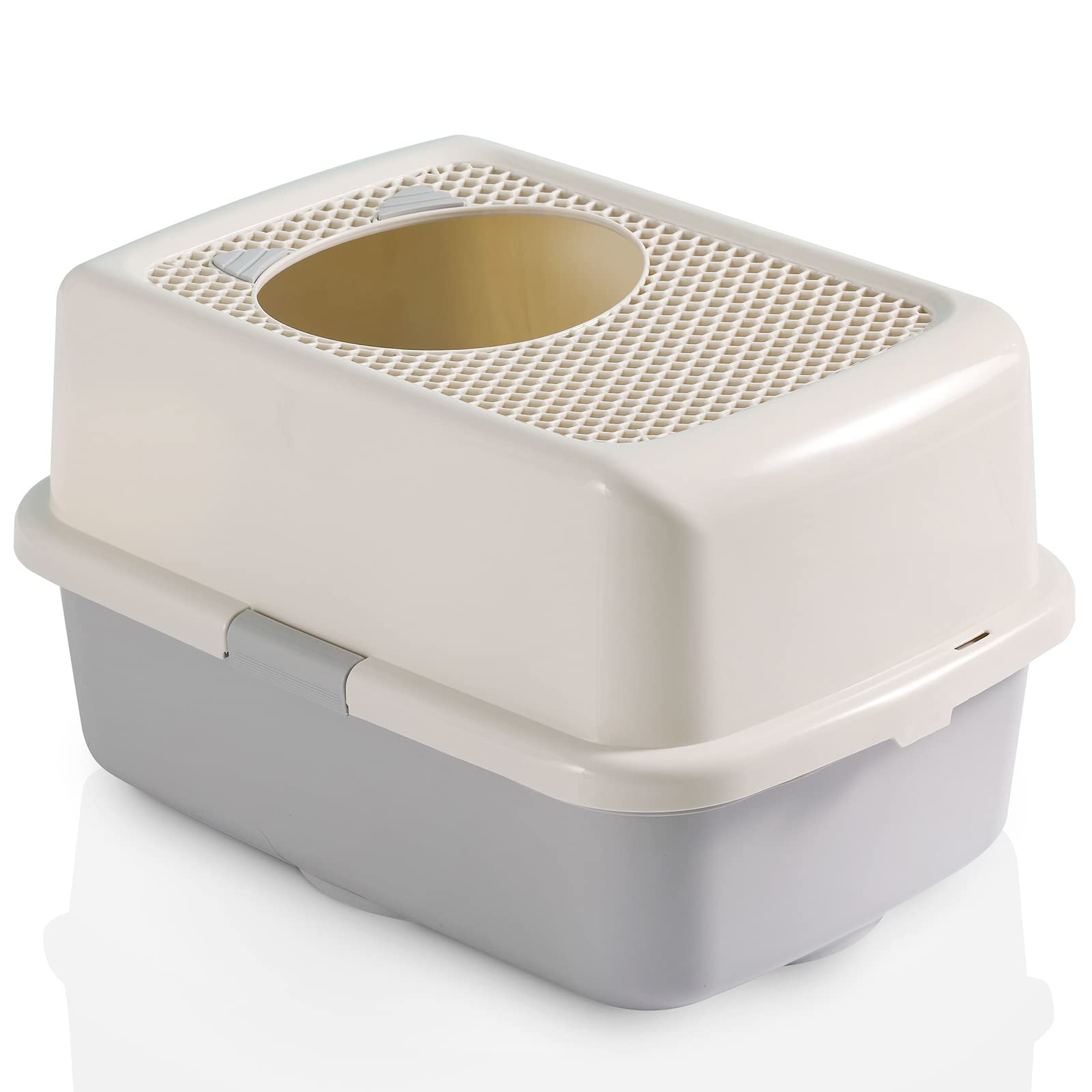 Smooth interior surface of Smart Paws box for quick wipe-downs and maintenance.